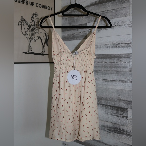 ROZA MINI DRESS BEIGE - Picture 2 of 2